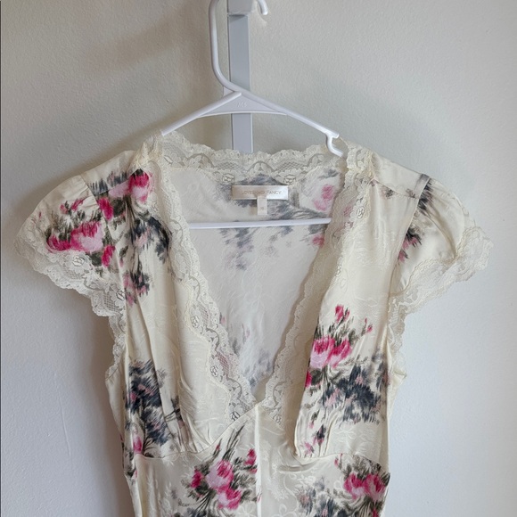 LoveShackFancy Theodore Printed Maxi Dress French Ivory Size 10 New Without Tags - Picture 3 of 7